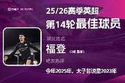 直播吧X咪咕体育|英超第14轮MVP：福登连场双响，太子连场当选！