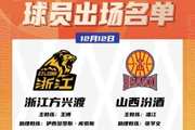 CBA揭幕战广厦对阵山西大名单：胡金秋&孙铭徽&朱俊龙&张宁领衔