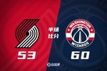 杨瀚森7分30秒拿2分1板1助 开拓者半场53-60落后奇才 萨尔19分