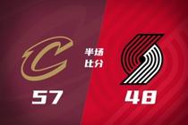 半场战报-杨瀚森未出场 开拓者落后骑士9分 阿伦狂砍25+10