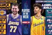 ?周最佳出炉：东契奇场均爆轰42.3分 三球率队3-0场均26.3分！